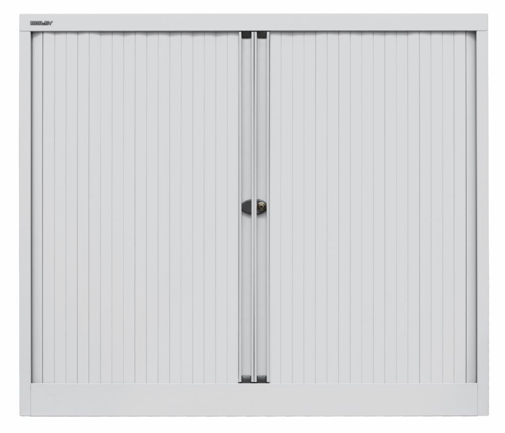 Bisley Rollladenschrank EuroTambour 2 Fachböden B 1200 mm grau Produktbild Bisley Rollladenschrank EuroTambour 2 Fachböden B 1200 mm grau