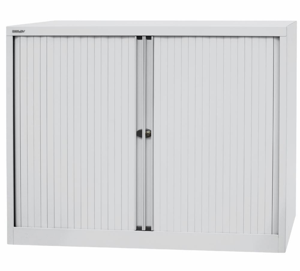 Bisley Rollladenschrank EuroTambour 2 Fachböden B 1200 mm grau Produktbild Bisley Rollladenschrank EuroTambour 2 Fachböden B 1200 mm grau bild 3
