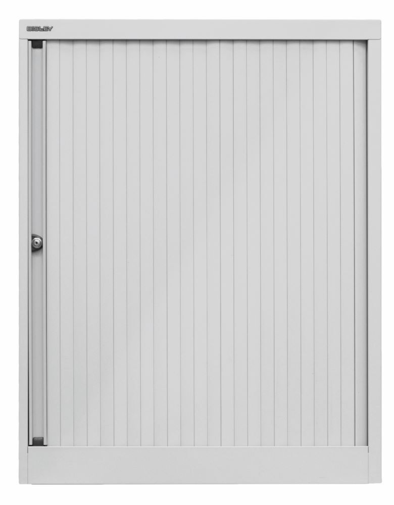 Bisley Rollladenschrank EuroTambour 2 Fachböden B 800 mm lichtgrau Produktbild Bisley Rollladenschrank EuroTambour 2 Fachböden B 800 mm lichtgrau