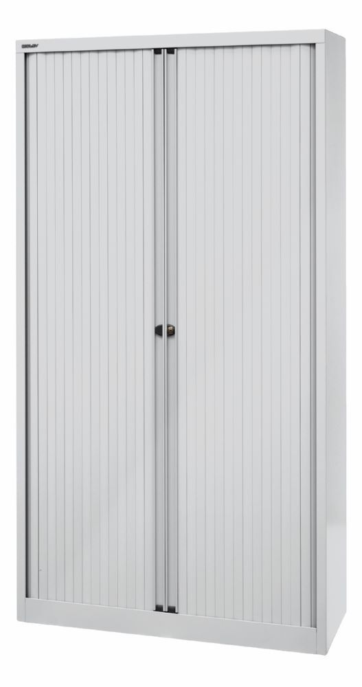 Bisley Rollladenschrank EuroTambour 4 Fachböden B 1000 mm lichtgrau Produktbild Bisley Rollladenschrank EuroTambour 4 Fachböden B 1000 mm lichtgrau bild 3