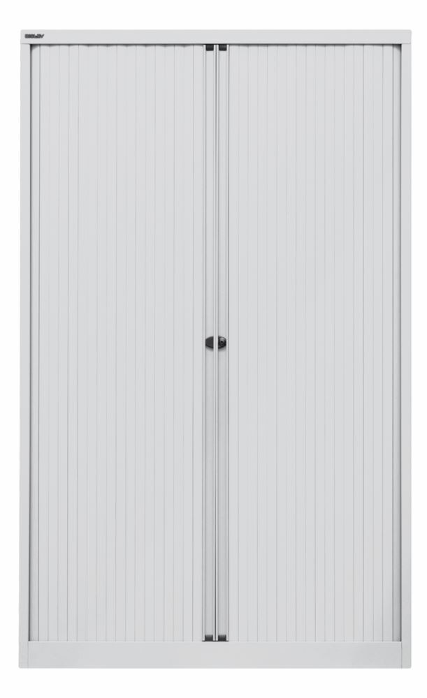 Bisley Rollladenschrank EuroTambour 4 Fachböden B 1200 mm lichtgrau Produktbild Bisley Rollladenschrank EuroTambour 4 Fachböden B 1200 mm lichtgrau
