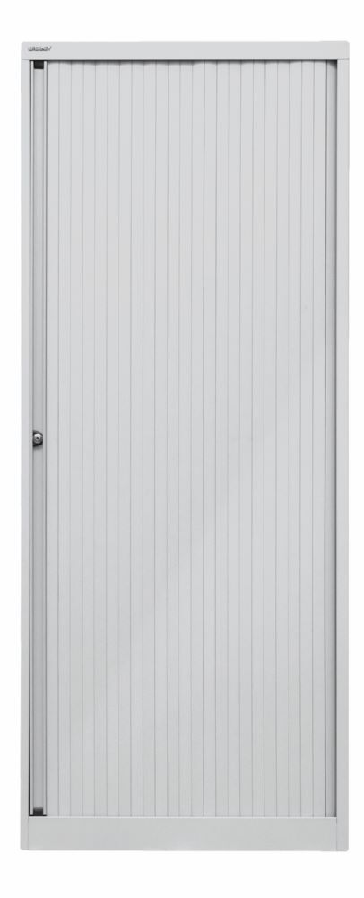 Bisley Rollladenschrank EuroTambour 4 Fachböden B 800 mm grau abschließbar Produktbild Bisley Rollladenschrank EuroTambour 4 Fachböden B 800 mm grau abschließbar