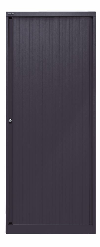 Bisley Rollladenschrank EuroTambour 4 Fachböden B 800 mm schwarz abschließbar Produktbild Bisley Rollladenschrank EuroTambour 4 Fachböden B 800 mm schwarz abschließbar