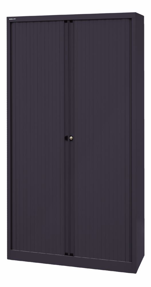 Bisley Rollladenschrank EuroTambour 4 Fachböden B 1000 mm schwarz Produktbild Bisley Rollladenschrank EuroTambour 4 Fachböden B 1000 mm schwarz bild 3