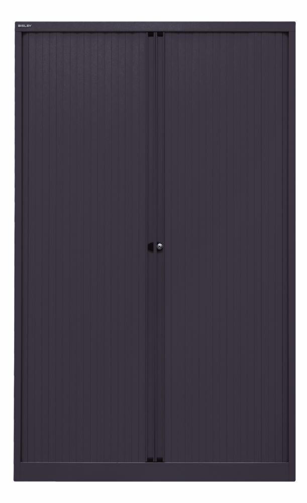 Bisley Rollladenschrank EuroTambour 4 Fachböden B 1200 mm schwarz Produktbild Bisley Rollladenschrank EuroTambour 4 Fachböden B 1200 mm schwarz