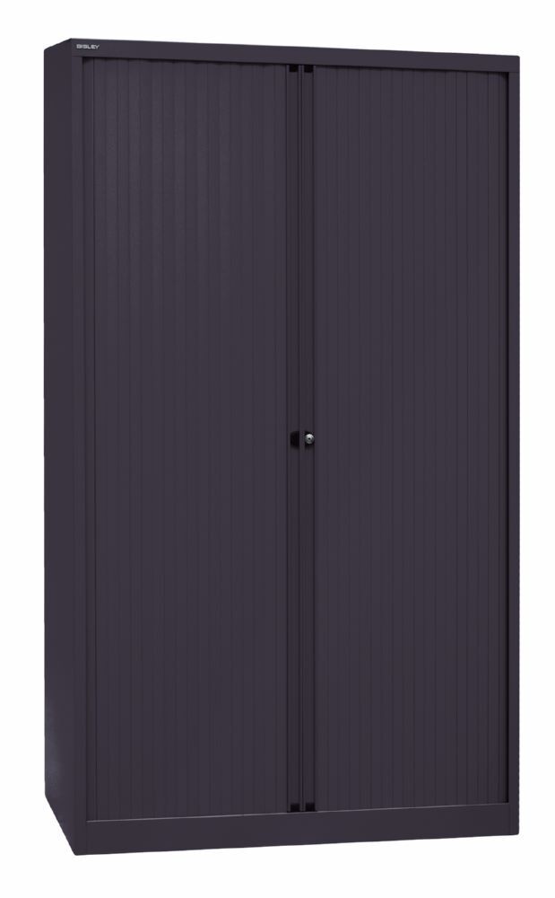 Bisley Rollladenschrank EuroTambour 4 Fachböden B 1200 mm schwarz Produktbild Bisley Rollladenschrank EuroTambour 4 Fachböden B 1200 mm schwarz bild 2