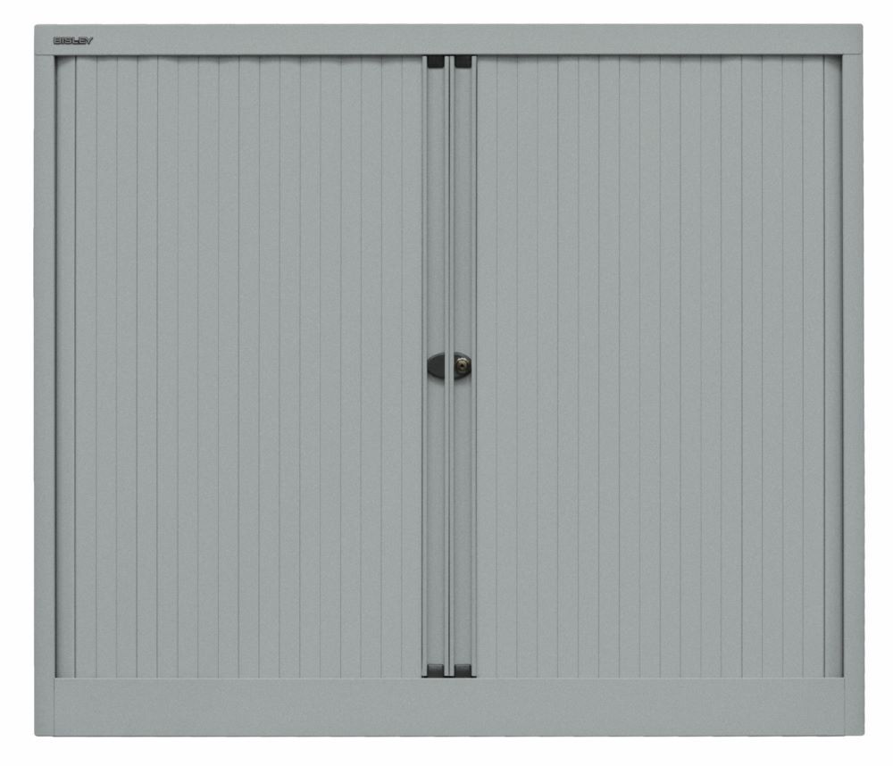 Bisley Rollladenschrank EuroTambour 2 Fachböden B 1200 mm silber Produktbild Bisley Rollladenschrank EuroTambour 2 Fachböden B 1200 mm silber