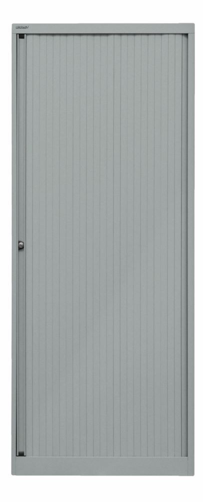 Bisley Rollladenschrank EuroTambour 4 Fachböden H 1980 mm silber abschließbar Produktbild Bisley Rollladenschrank EuroTambour 4 Fachböden H 1980 mm silber abschließbar