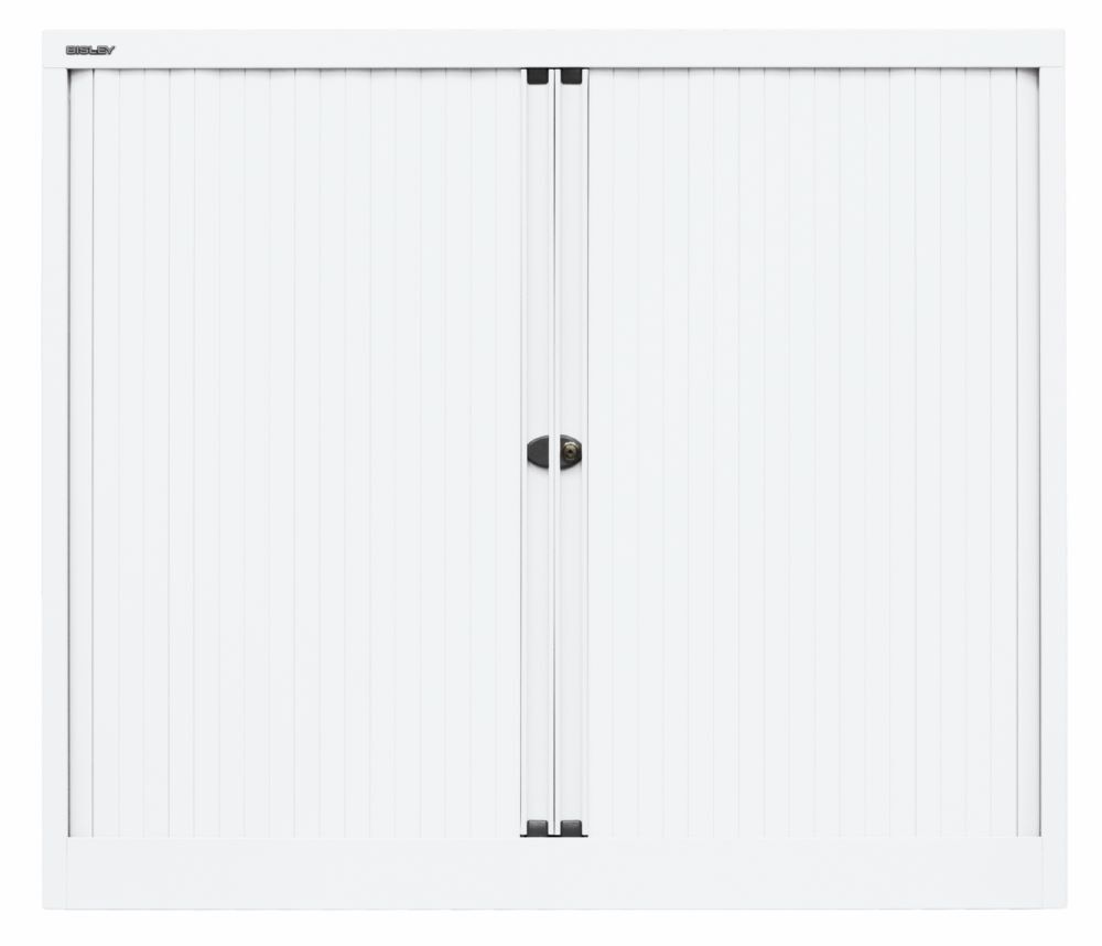 Bisley Rollladenschrank EuroTambour 2 Fachböden B 1200 mm weiß Bisley Rollladenschrank EuroTambour 2 Fachböden B 1200 mm weiß