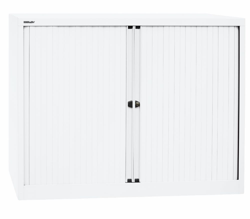 Bisley Rollladenschrank EuroTambour 2 Fachböden B 1200 mm weiß Bisley Rollladenschrank EuroTambour 2 Fachböden B 1200 mm weiß