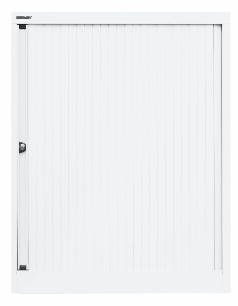 Bisley Rollladenschrank EuroTambour 2 Fachböden B 800 mm weiß Produktbild Bisley Rollladenschrank EuroTambour 2 Fachböden B 800 mm weiß
