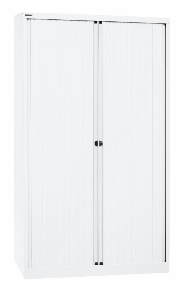 Bisley Rollladenschrank EuroTambour 4 Fachböden B 1200 mm in weiß Produktbild Bisley Rollladenschrank EuroTambour 4 Fachböden B 1200 mm in weiß bild 2