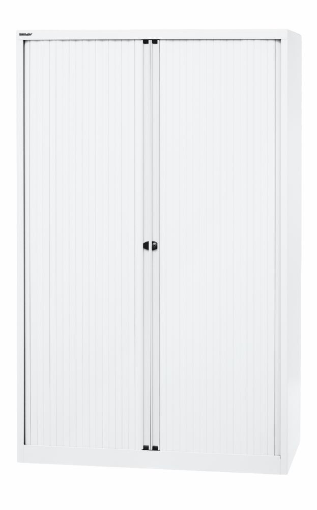 Bisley Rollladenschrank EuroTambour 4 Fachböden B 1200 mm in weiß Produktbild Bisley Rollladenschrank EuroTambour 4 Fachböden B 1200 mm in weiß bild 3