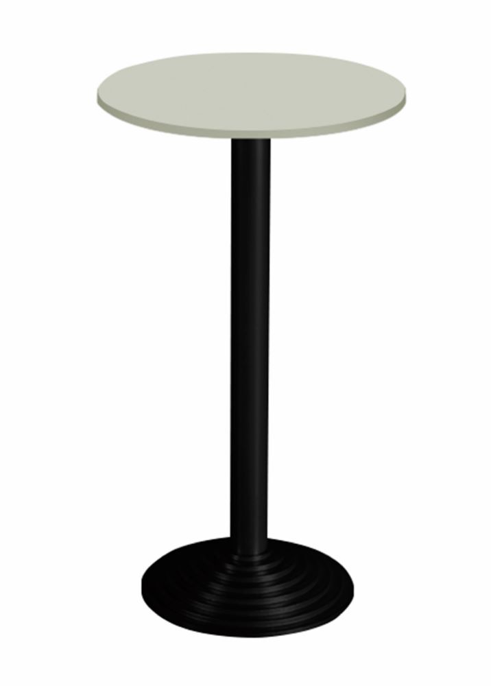 Bisley Stehtisch rund 1 Platte Stahlsäule D 80 mm H 740 x D 600 mm Aluminium-Gussfuß D Produktbild Bisley Stehtisch rund 1 Platte Stahlsäule D 80 mm H 740 x D 600 mm Aluminium-Gussfuß D