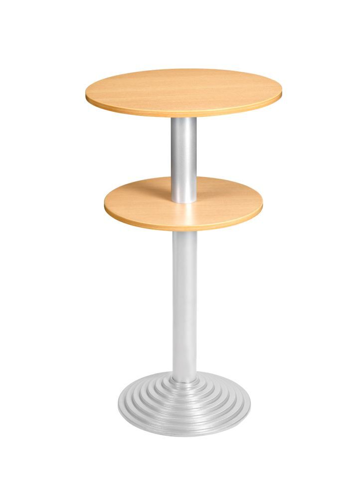 Bisley Stehtisch rund 2 Platten Stahlsäule D 80 mm Aluminium-Gussfuß D H 740 x D 600 mm Produktbild Bisley Stehtisch rund 2 Platten Stahlsäule D 80 mm Aluminium-Gussfuß D H 740 x D 600 mm