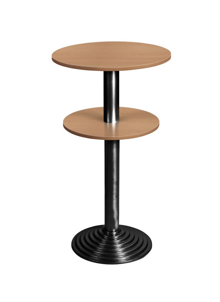 Bisley Stehtisch rund 2 Platten Stahlsäule D 80 mm Aluminium-Gussfuß D 450 mm Produktbild Bisley Stehtisch rund 2 Platten Stahlsäule D 80 mm Aluminium-Gussfuß D 450 mm