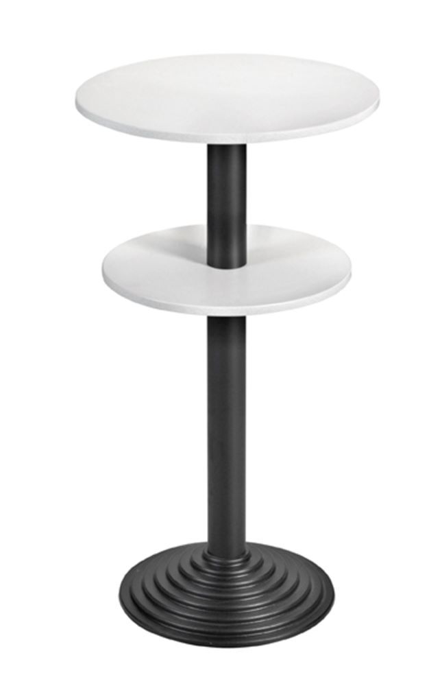 Bisley Stehtisch 2 Platten rund Stahlsäule D 80 mm Aluminium-Gussfuß D B600 x H1100 mm Produktbild Bisley Stehtisch 2 Platten rund Stahlsäule D 80 mm Aluminium-Gussfuß D B600 x H1100 mm