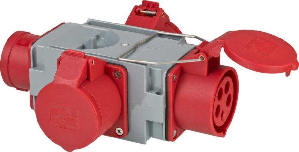 Brennenstuhl CEE Adapter Stromverteiler IP44 für Baustellen Produktbild Brennenstuhl CEE Adapter Stromverteiler IP44 für Baustellen
