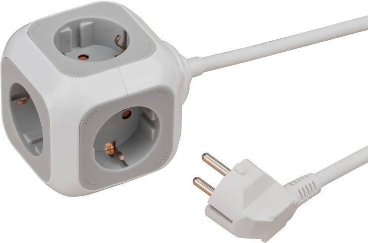 Brennenstuhl ALEA Power Steckdosenwürfel 4 fach mit 1,4m Kabel und Kinderschutz Brennenstuhl ALEA Power Steckdosenwürfel 4 fach mit 1,4m Kabel und Kinderschutz