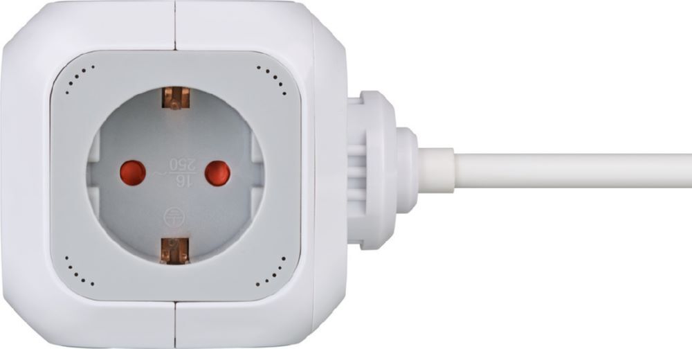 Brennenstuhl ALEA Power Steckdosenwürfel 4 fach mit 1,4m Kabel und Kinderschutz Brennenstuhl ALEA Power Steckdosenwürfel 4 fach mit 1,4m Kabel und Kinderschutz