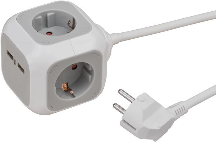 Brennenstuhl ALEA Power USB Charger Steckdosenwürfel 4 fach 2x USB 1,4m Kabel und Kindersch Brennenstuhl ALEA Power USB Charger Steckdosenwürfel 4 fach 2x USB 1,4m Kabel und Kindersch