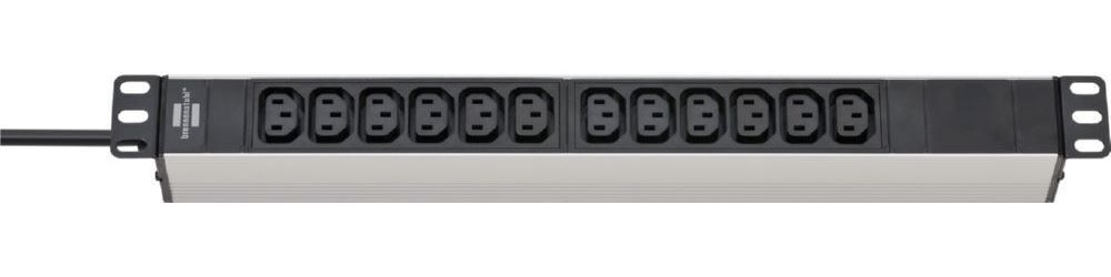 Brennenstuhl Alu Line 19 Zoll Steckdosenleiste 12 fach Produktbild Brennenstuhl Alu Line 19 Zoll Steckdosenleiste 12 fach