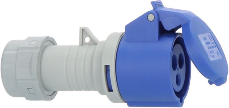 Brennenstuhl CEE-Kupplung 230V/16A IP44 schraubbare Anschlusstechnik 3-polig Produktbild Brennenstuhl CEE-Kupplung 230V/16A IP44 schraubbare Anschlusstechnik 3-polig
