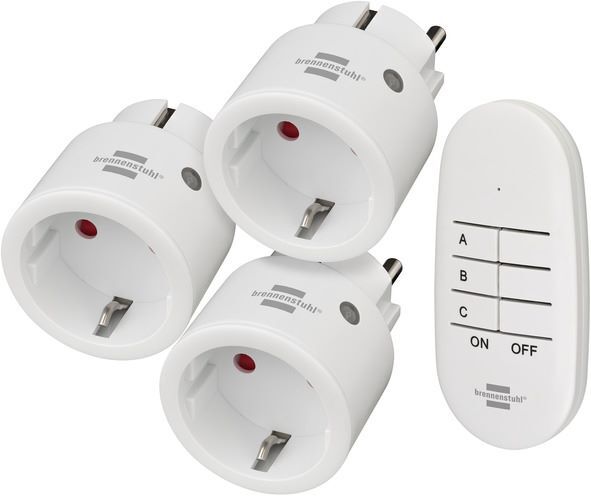 Brennenstuhl Comfort Line Funksteckdosen 3er Set weiß Brennenstuhl Comfort Line Funksteckdosen 3er Set weiß