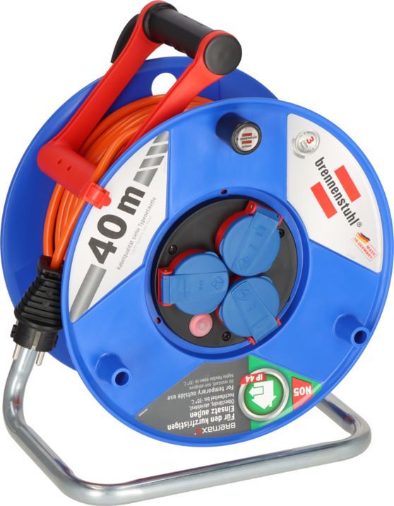 Brennenstuhl Garant IP44 Kabeltrommel 40 m Kabel in orange Spezialkunststoff Produktbild Brennenstuhl Garant IP44 Kabeltrommel 40 m Kabel in orange Spezialkunststoff