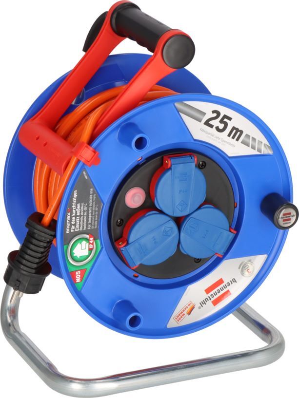 Brennenstuhl Garant IP44 Kabeltrommel 25 m Kabel in orange mit Drehgriff Produktbild Brennenstuhl Garant IP44 Kabeltrommel 25 m Kabel in orange mit Drehgriff