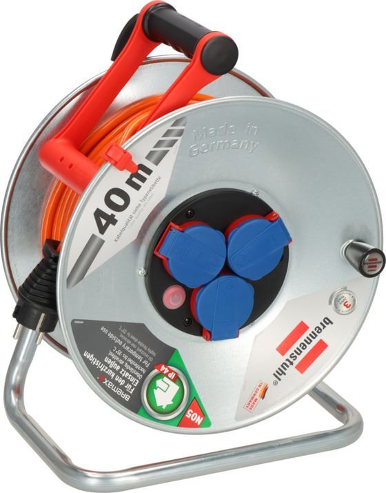 Brennenstuhl Garant S IP44 Kabeltrommel 40m Kabel Outdoor mit Trommelkörper aus Stahlblech Brennenstuhl Garant S IP44 Kabeltrommel 40m Kabel Outdoor mit Trommelkörper aus Stahlblech