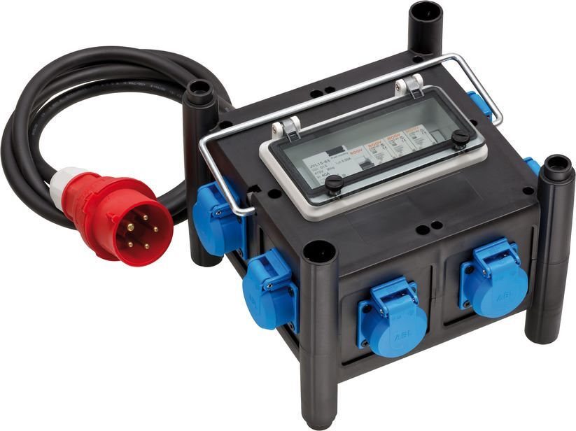 Brennenstuhl Gummi Stromverteiler mit zertifiziertem Sicherungsautomaten Produktbild Brennenstuhl Gummi Stromverteiler mit zertifiziertem Sicherungsautomaten