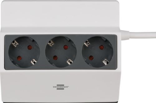 Brennenstuhl Klemmbare Steckdosenleiste 3-fach mit 3 m Kabellänge weiß/anthrazit Produktbild Brennenstuhl Klemmbare Steckdosenleiste 3-fach mit 3 m Kabellänge weiß/anthrazit bild 3
