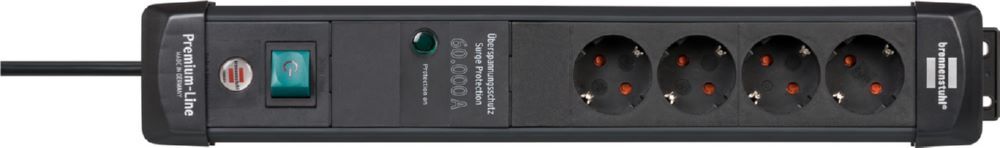 Brennenstuhl Premium-Line Steckdosenleiste 4-fach Überspannungsschutz bis 60.000 A Produktbild Brennenstuhl Premium-Line Steckdosenleiste 4-fach Überspannungsschutz bis 60.000 A bild 3