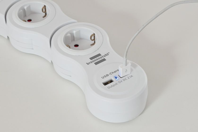 Brennenstuhl Vario Power Steckdosenleiste mit USB Ladefunktion Bewegliche Steckdosenleiste Produktbild Brennenstuhl Vario Power Steckdosenleiste mit USB Ladefunktion Bewegliche Steckdosenleiste bild 6