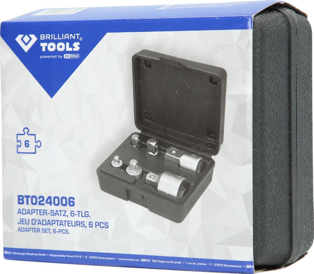 Produktbild Adapter-Satz, 6-tlg, 1/4" + 3/8" + 1/2" + 3/4" bild 5