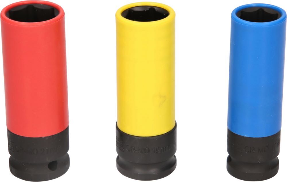Produktbild 1/2" Alu-Felgen-Kraft-Stecknuss-Satz, 17 / 19 / 21 mm, 3-tlg bild 4
