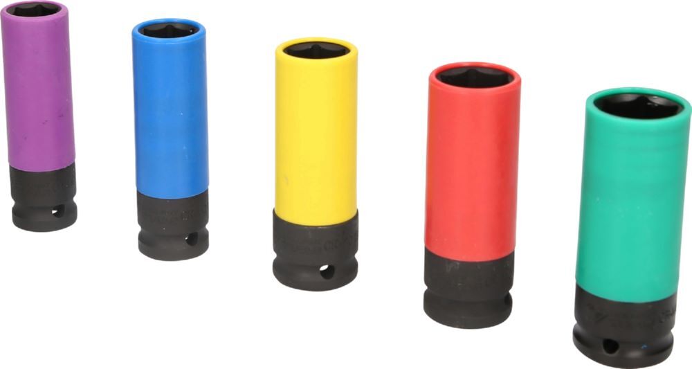 Produktbild 1/2" Alu-Felgen-Kraft-Stecknuss-Satz, 5-tlg bild 4