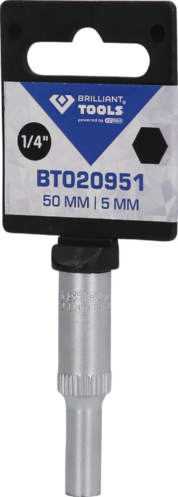 Produktbild 1/4" Sechskant-Stecknuss, lange Ausführung, 5 mm bild 3
