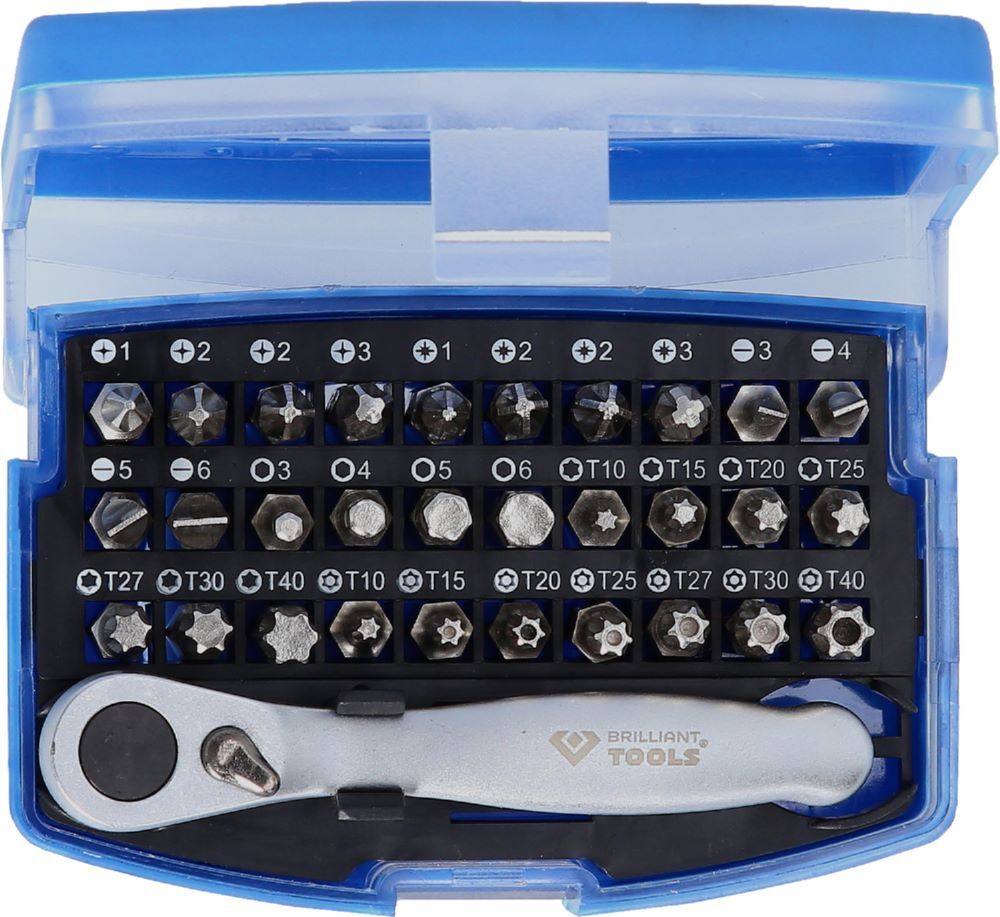 Produktbild Brilliant Tools Bit Satz mit Bit Umschaltratsche 32 teilig