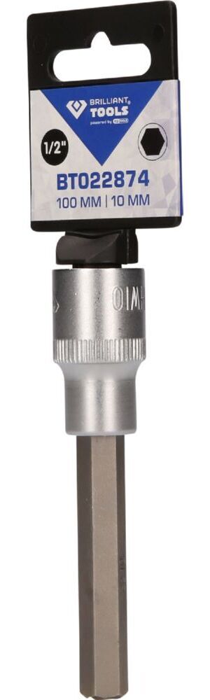 Produktbild 1/2" Innensechskant Bit-Stecknuss, 100 mm lang, 10 mm bild 3