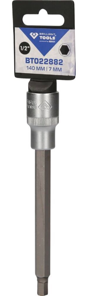 Produktbild 1/2" Innensechskant Bit-Stecknuss, 140 mm lang, 7 mm bild 3