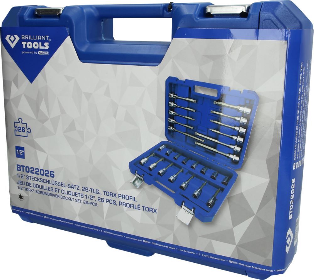 Produktbild 1/2" Bit-Stecknuss-Satz, 26-tlg, Vielzahn-Profil, XZN bild 5