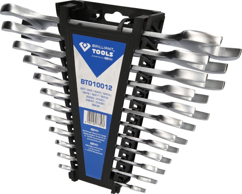 Produktbild Brilliant Tools Doppel Maulschlüssel Satz 12 teilig
