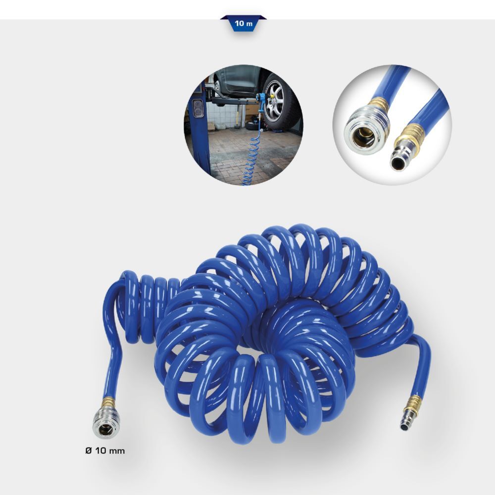 Produktbild Druckluft-Spiralschlauch Ø 10 mm, 10 m bild 2