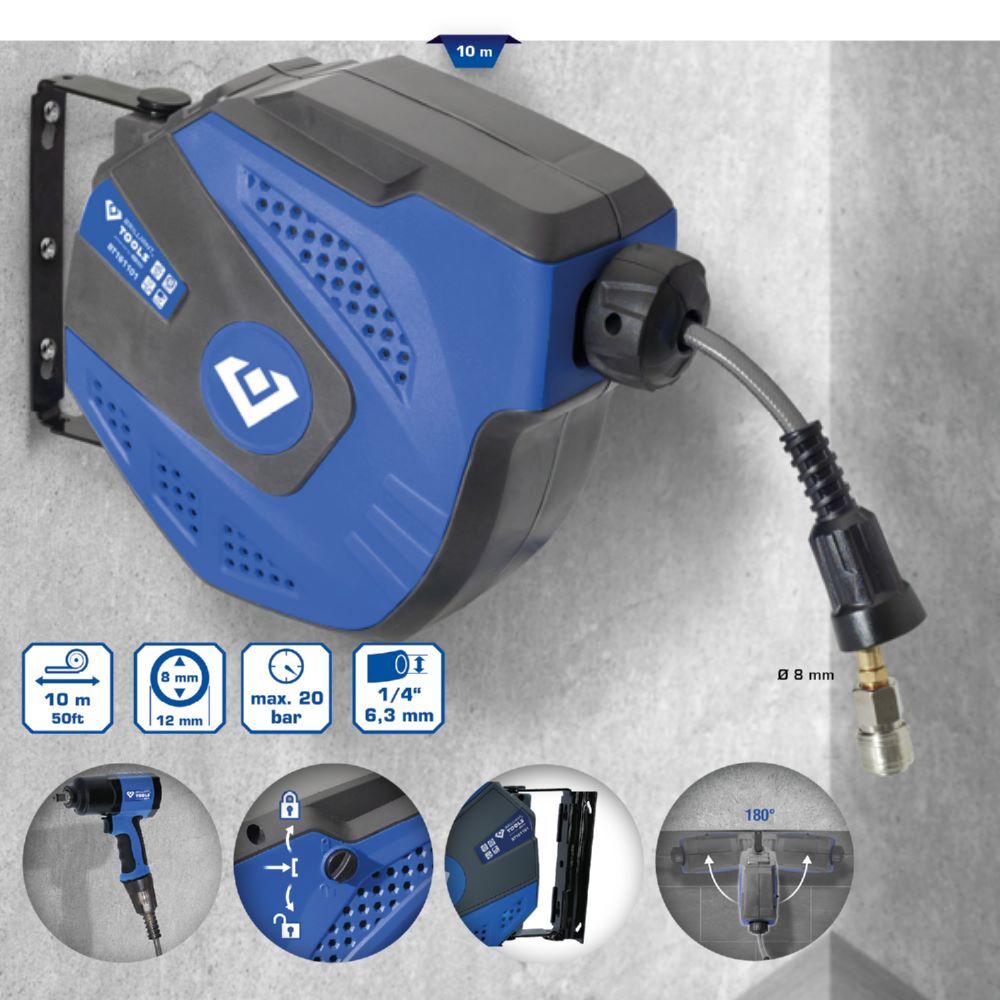 Produktbild Automatischer Druckluftschlauch-Aufroller, Ø 8 mm x 10 m bild 8