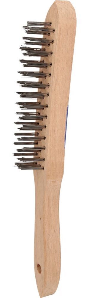 Produktbild Edelstahl-Handdrahtbürste 3-reihig, 290mm bild 3