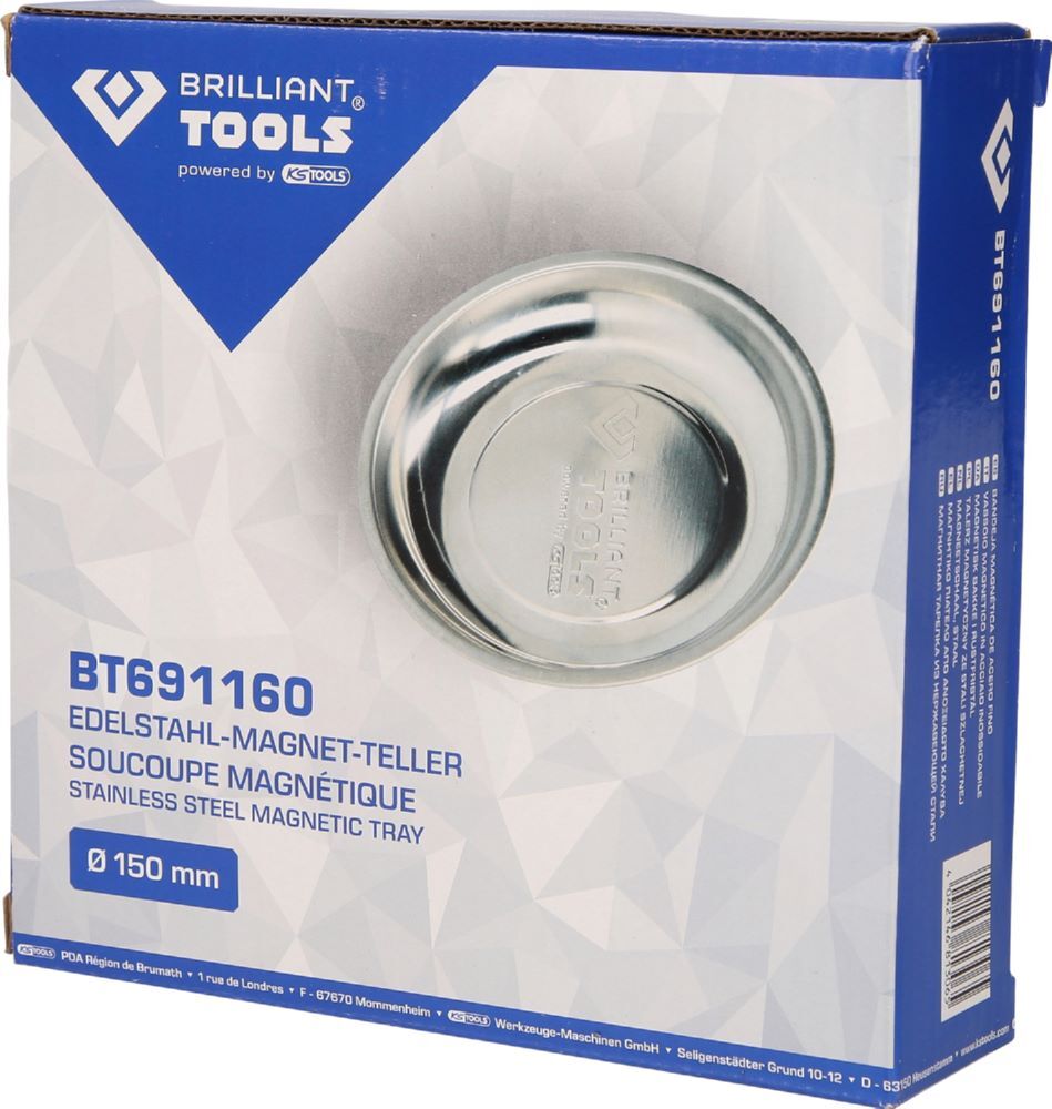Produktbild Edelstahl-Magnet-Teller, Ø 15 cm bild 3