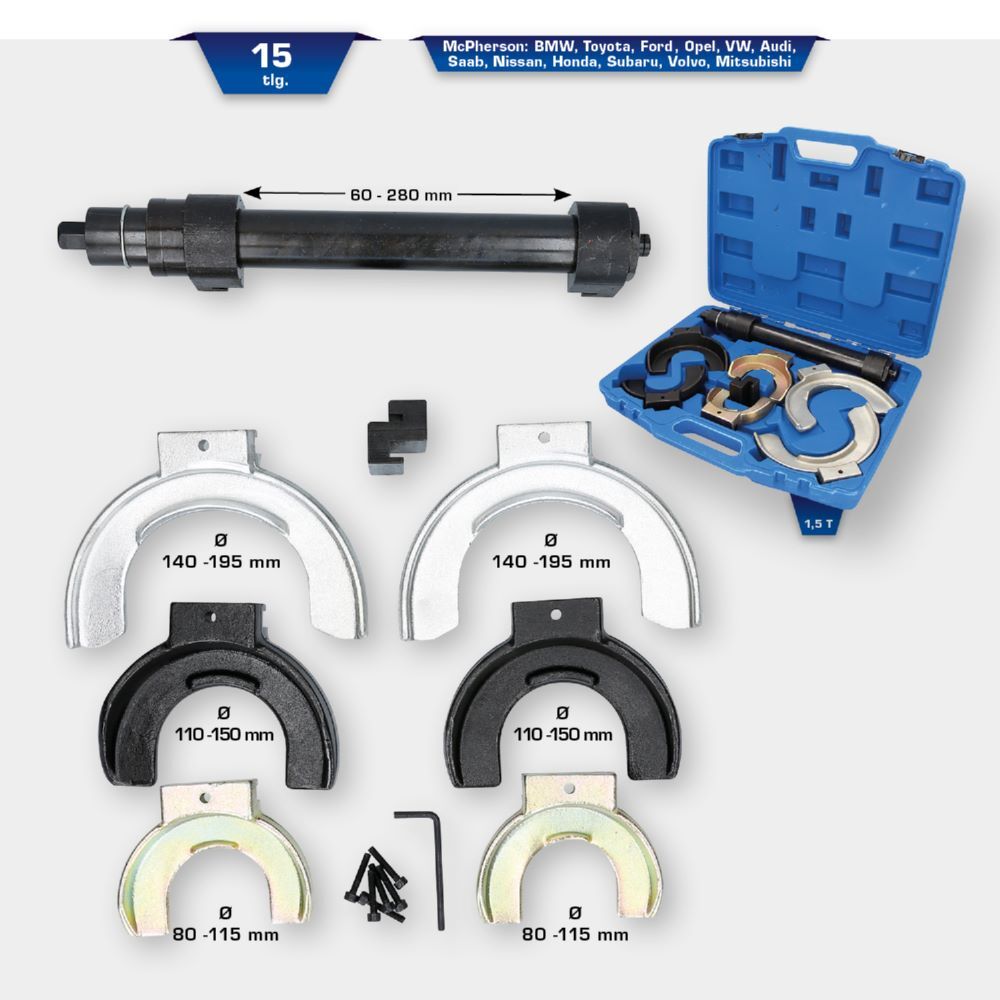 Produktbild Federspanner-Satz, 15-tlg bild 2