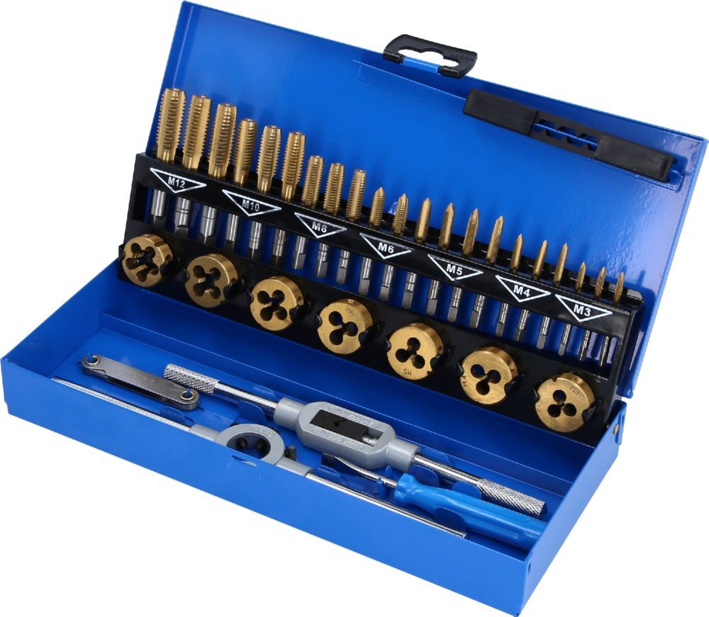 Produktbild Brilliant Tools TiN Gewindeschneidwerkzeug Satz 32 teilig